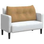 vidaXL Coussin de Dos Marron 100 x 24 x 50 cm Velours