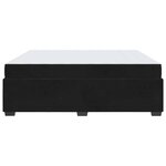 vidaXL Cadre de lit avec matelas Noir 180 x 200 cm tissu