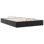 vidaXL Cadre de lit ottoman sans matelas noir 140x190 cm similicuir