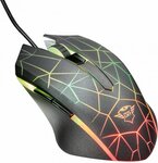 Souris filaire gamer trust gxt170 heron rgb (noir)