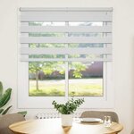 vidaXL Store zèbre blanc 120x150 cm largeur du tissu 115 9cm polyester