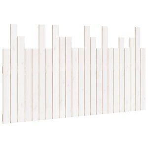 vidaXL Tête de lit murale Blanc 146 5x3x80 cm Bois massif de pin