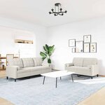 vidaXL Ensemble de canapés 2 Pièces avec coussins et traversins velours