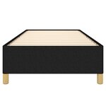 vidaXL Cadre de lit sans matelas noir 80x200 cm tissu