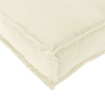 vidaXL Coussin pour assise de palette Crème 70 x 70 x 12 cm