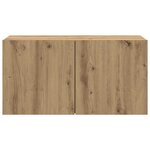 vidaXL Meuble TV mural chêne artisanal 80x30x41 cm