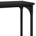 vidaXL Table console avec étagère Chêne noir 100 x 22.5 x 75 cm