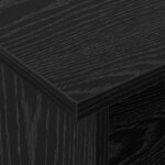 vidaXL Meuble TV Chêne noir 100 x 35 x 35 cm Bois d'ingénierie