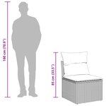 vidaXL Ensemble de Canapés avec coussin Beige et crème polyrotin