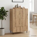 vidaXL Buffet Chêne artisanal 66 x 34 5 x 97 cm Bois d'ingénierie
