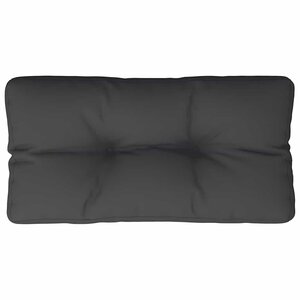 vidaXL Coussin de palette noir 80x40x12 cm tissu
