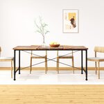 vidaXL Table de salle à manger Bois de récupération massif 180 cm