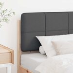 vidaXL Tête de lit capitonnée Brun et gris foncé 100 cm Pin massif