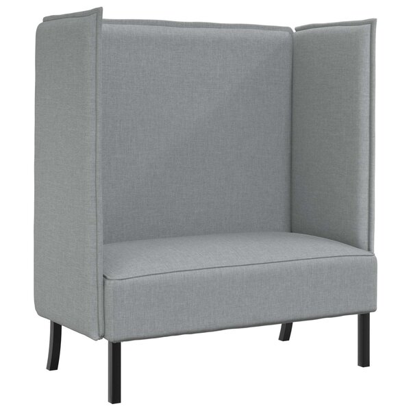vidaXL Canapé à Haut Dossier 101cm Gris clair tissu