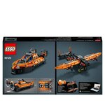LEGO 42120 Technic Aéroglisseur de Sauvetage Jeu de Construction d'un Avion, Modele 2 en 1, pour Garçons et Filles de 8 Ans et +