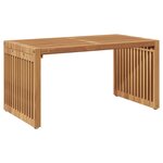 vidaXL Table d'appoint de jardin 70x37.5x35.5 cm Bois massif Teck