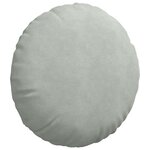 vidaXL Coussins de siège 2 Pièces Gris clair Ø 40 x 13 cm Velours