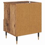vidaXL Cabinet de chevet Bois ancien 40 x 35 x 50 cm Bois d'ingénierie