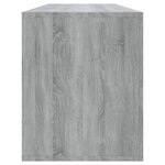 vidaXL Meuble TV Sonoma gris 130x35x50 cm Aggloméré