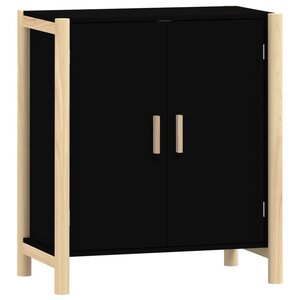 vidaXL Buffet Noir 62x38x70 cm Bois d'ingénierie