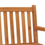 vidaXL Ensemble à manger de jardin 4 Pièces Bois de teck massif