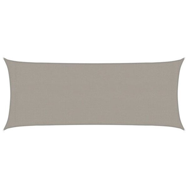 vidaXL Voile d'ombrage 160 g/m² rectangulaire gris clair 2x5 m PEHD