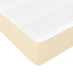 vidaXL Matelas de lit à ressorts ensachés fermeté moyenne Crème 90x200x20 cm Tissu