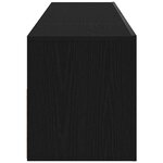 vidaXL Meuble TV Chêne noir 120 x 35 x 40 cm Bois d'ingénierie