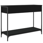 vidaXL Table console noir 100x34 5x75 cm bois d'ingénierie