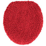 vidaXL Ensemble de tapis de bain antidérapants 3 Pièces Rouge 50 x 50 cm