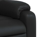 vidaXL Fauteuil de massage inclinable Noir Similicuir