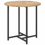 vidaXL Ensemble de tables d'appoint 2 Pièces Chêne artisanal et noir