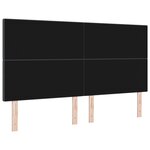 Tête de lit LED vidaXL Grise Foncée 90 cm en velours côtelé