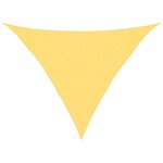 vidaXL Voile d'ombrage 160 g/m² Beige 3x3x4 2 m PEHD