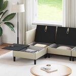 vidaXL Ensemble de meubles pour le salon 6 Pièces Sable Tissu