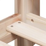 vidaXL Lit haut sans matelas 75x190 cm bois de pin massif