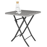 Tectake Salon de jardin TREVI 2 personnes - gris clair