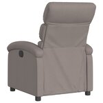 vidaXL Fauteuil inclinable électrique Taupe Tissu
