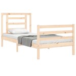 vidaXL Cadre de lit sans matelas bois massif