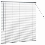vidaXL Store de Fenêtre avec des rideaux Manuel Gris foncé Aluminium