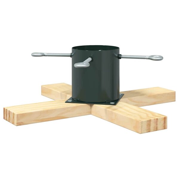 vidaXL Pied de Sapin de Noël Vert 50 x 50 x 16 cm Bois de pin massif