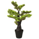 vidaXL Bonsaï de cyprès artificiel avec pot 60 cm Vert