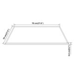 vidaXL Dessus de table carré Verre trempé 700 x 700 mm