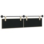 vidaXL Tête de lit suspendue Crème Tissu