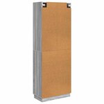 vidaXL Ensemble de Meubles 2 Pièces Sonoma gris 66 x 34 5 x 87 cm