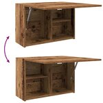 vidaXL Armoire murale de bain vieux bois 60x25x40 cm bois d'ingénierie