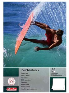 Bloc 25 feuilles Dessin A4 100 g couverture aléatoire HERLITZ