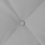 vidaXL Coussin de Dos Gris nuage 120 x 19 x 50 cm tissu