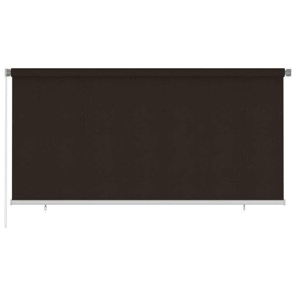 vidaXL Store roulant d'extérieur 300x140 cm Marron PEHD