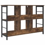 vidaXL Étagère Chêne fumé 102 x 32 x 72 5 cm Bois d'ingénierie